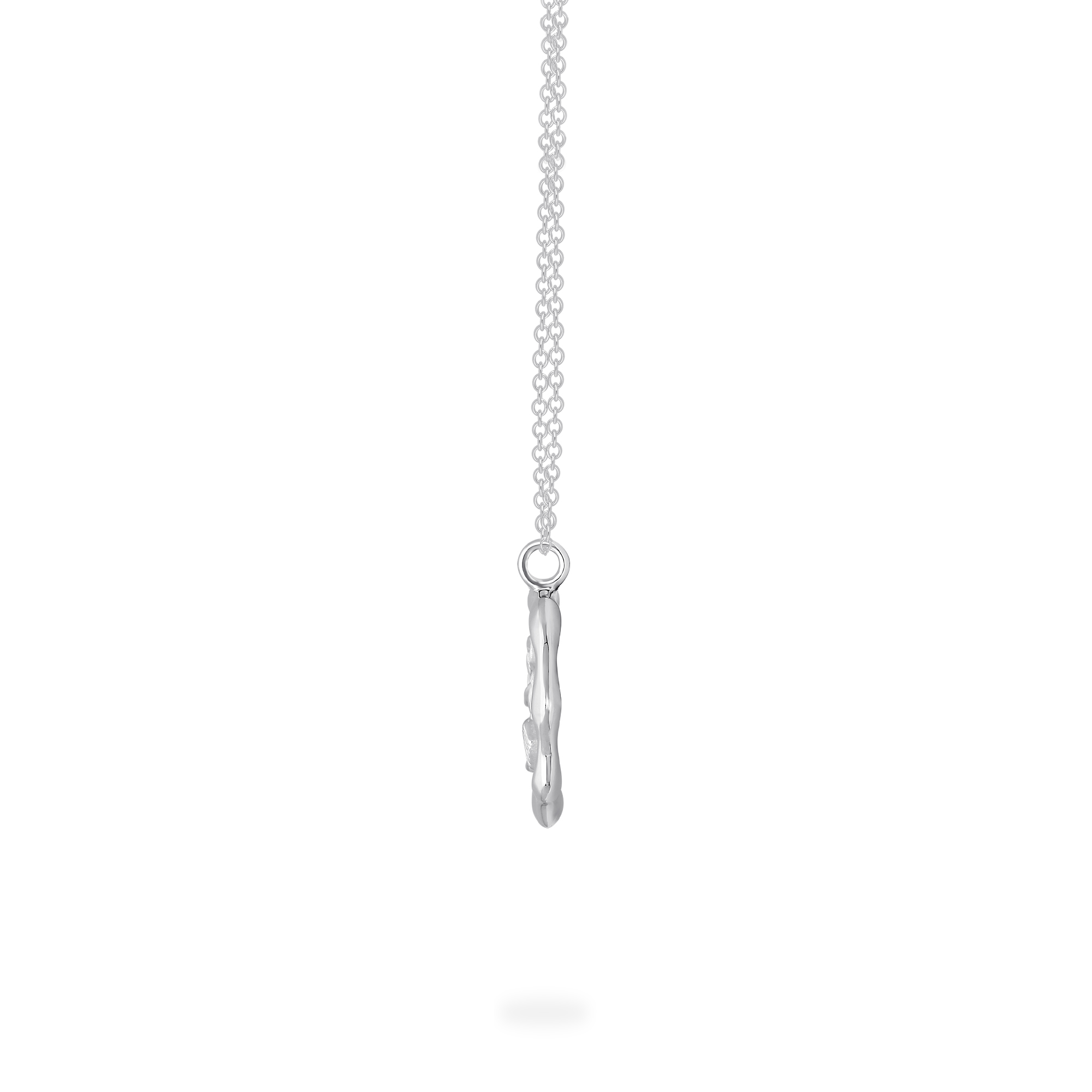 Aquarius sterling cheap silver necklace